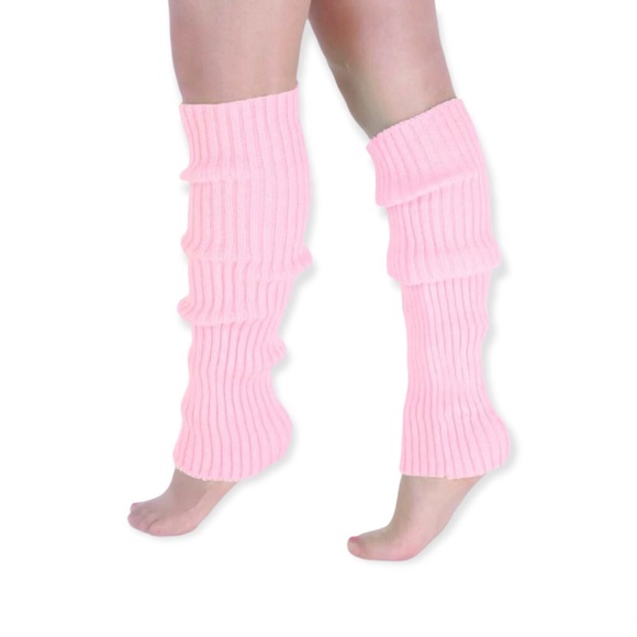 🆕Pink Knitted Leg Warmers - Picture 3 of 4